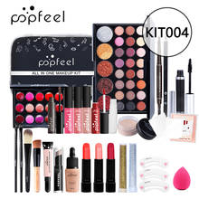 POPFEEL-Kit de maquillaje todo en uno, juego de brochas de maquillaje, paleta de sombra de ojos, brillo de labios/KIT004 2024 - compra barato
