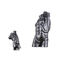 Wu chen longo nordic criativo abstrato muscular busto arte escultura figura preta estatueta resina artesanato decoração para casa r4254 2024 - compre barato