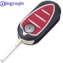 Jingyuqin-funda para mando a distancia de coche, accesorio plegable con 3 botones, para Alfa Romeo Mito Giulietta GTO 159 2024 - compra barato
