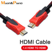 Cable 1,4 Compatible con HDMI de alta velocidad, conexión chapada en oro, Cables de vídeo macho a macho para TV HD, XBOX, PS3, PS4, ordenador portátil 2024 - compra barato