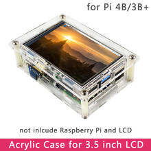 Raspberry Pi 4 Acrylic Case for 3.5 inch Touch Screen LCD Display compatible Raspberry Pi 4 Model B/3B+/3B Special Design 2024 - buy cheap