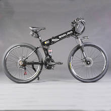 26-дюймовый алюминиевый складной электрический велосипед, литиевая батарея 48 В, 500 Вт, мотор, аккумулятор для электрического велосипеда, горный велосипед 2024 - купить недорого