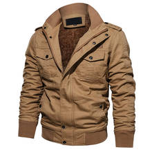 Inverno quente jaqueta militar, casaco de algodão bomber para homens, jaqueta masculina plus size 6xg, jaqueta casual air force 2024 - compre barato