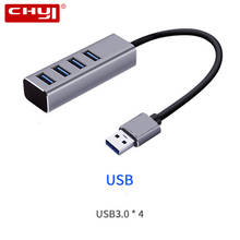 CHYI Usb Hub 3.0 4 Port Super Speed Usb3.0 Hab Splitter Multi Port Combo Mini Adapter PC Accessories For Computer Laptop Desktop 2024 - buy cheap