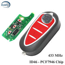 Folding Remote Key Car Fob ASK 433MHz PCF7946 Chip 3 Button for Alfa Romeo 147 156 166 GT 2024 - buy cheap