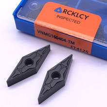 Ferramentas de giro externo de carboneto cimentado, ferramentas de torno de aço cnc rcklcy vnmg160404 tm ft4125 2024 - compre barato