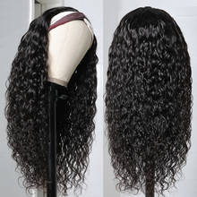 Curly Headband Wig Human Hair Wigs 30 Inch Wig Glueless Brazilian Hair Wigs Deep Water wave Remy Human Hair Wigs for Black women 2024 - buy cheap
