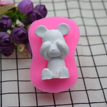 Cute Bear Mold Silicone Baking Accessories 3D DIY Sugar Craft Chocolate Cutter Mould Fondant Cake Valentine's Day Decor Tool 2024 - buy cheap