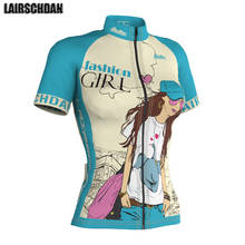 Lairschindicador feminino de manga curta, camiseta para ciclismo, mtb, moda verão, camisa para bicicleta de estrada, 2021 2024 - compre barato