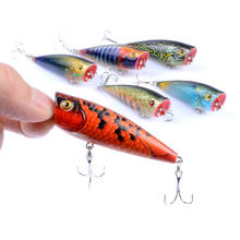 New arrival Popper Wobbler Fishing Lure 6cm 7.1g Japan Isca Artificial Crankbait Hard Baits Fake Fish Carp Pike Fishing Tackle 2024 - купить недорого
