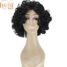 Louise-Peluca de cabello sintético para mujeres negras, postizo de onda suelta corta, rizado, hinchable 2024 - compra barato