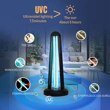 Palo de esterilización UV portátil, lámpara de desinfección con temporizador, esterilizador con Control remoto, luz desinfectante UV de 38W, 220V/110V, luces UVC 2024 - compra barato