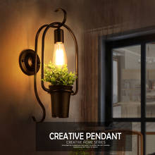 Lámpara de mesita de noche de planta de pared, arte, simple, moderna, creativa, para pasillo, sala de estar, lámpara de pared para pasillo, E27, nueva 2024 - compra barato