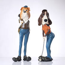 Estatua de jugador de Golf para perro salchicha Vintage, escultura de Linksman de Bulldog de resina personalizada, decoración artística y accesorios de adorno artesanal 2024 - compra barato