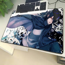 XGZ Friendship Anime Large Size Mouse Pad Black Clamp  Sasuke Pattern Laptop PC Table Mat Rubber Universal Non-slip 2024 - buy cheap