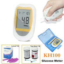 CONTEC-Monitor de glucosa en sangre KH-100, ayuda para la salud, Kit de lancetas, medidor de azúcar en sangre, medidor de Diabetes, lancetas con tiras reactivas 2024 - compra barato