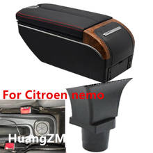 For Citroen nemo armrest box Double doors open 7USB Centre Console Storage Box Arm Rest 2024 - buy cheap