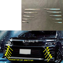 Car Sticker Styling Detector Trim Front Head Fog Light Lamp Frame 10pcs For Toyota Noah Voxy 80 Series 2014 2015 2016 2017 2018 2024 - buy cheap