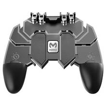 MEMO AK77 Six Finger All-in-One Mobile Game Controller with Dual Fans Free Fire Key Button Joystick Gamepad Radiator for PUBG 2024 - buy cheap
