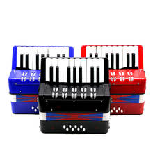 Mini acordeón educativo para niños, 17 teclas, 8 bajos, ritmo de instrumento Musical, juguete escaleta instrumento musical 2024 - compra barato