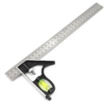 300Mm Adjustable Combination Square Angle Ruler 45 / 90 Degree With Bubble Level Multifunctional Gauge Measuring Tools Hot 2024 - buy cheap