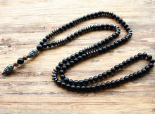 New Design Black Men's Hematite Carving Bead Necklace Fashion Jewelry Drop shipping 2024 - buy cheap