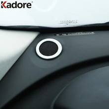 For Jaguar F-PACE 2016 2017 2018 Matte Dashboard Audio Sound Speaker Cover Trim Ring Loudspeaker Frame Car Interior Accessories 2024 - buy cheap