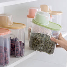 1.9L Plastic Storage Box Cereal Dry Food Storage Container Transparent Leakproof Storage Bottle Kitchen Container 2024 - buy cheap