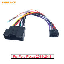 Feeldo-10 peças de adaptador de áudio para carro, chicote de fiação para ford focus/focus 3, calbe estéreo de instalação, plugue de fio pós-venda 2024 - compre barato