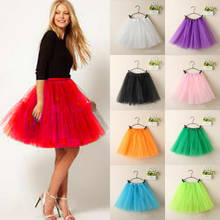 Hot Fluffy Adult Female Sweet Novelty Colorful  Women Tulle Tutu Mesh Dance Ballet MiniSkirt Shor t Skirt 2019 2024 - buy cheap