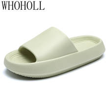 2021 Flatform House Slippers Men Women Non-slip Bathroom Footwear Boys Girls Lovers Flip Flops Summer Beach Sandals 2024 - buy cheap