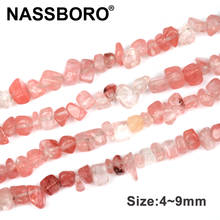 Irregular Shape 4~9MM Loose Spacer Small Beads Watermelon Crystal Natural Stone Beads For Jewelry Making DIY Accessories 2024 - buy cheap
