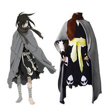 Anime Dororo Cosplay Hyakkimaru Kimono Cape Costume Halloween Party Full Set Cloak+Kimono+Scarf+Belt 2024 - buy cheap