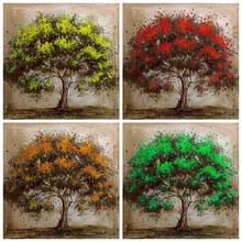 5D DIY Diamond Painting Blue,Orange,green color Tree painting Full Diamond Embroidery Cross stitch Wall Sticker Home Decor gift 2024 - buy cheap