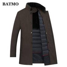 BATMO-gabardina de lana para hombre, chaquetas de plumón de pato blanco 90%, abrigo de lana gruesa, M-XXXL de talla grande 8866A 2024 - compra barato