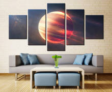 Pintura en lienzo del espacio exterior para decoración del hogar, arte impreso en HD, imagen de pared para el hogar, 5 piezas 2024 - compra barato