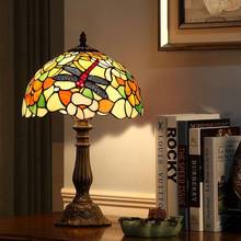 WOERFU 30CM Tiffany Table Lamp Bedroom Bedside Lamp Creative Fashion Retro Table Lamps 2024 - buy cheap