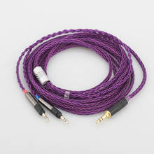 Audiocrast-Cable de actualización para auriculares, estéreo HIFI de 3,5mm, 8 núcleos, 7N, OCC, plateado, R70X, para ATH-R70X, R70X 2024 - compra barato