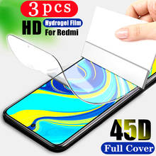 3Pcs hydrogel film soft full cover for xiaomi redmi 10X note 9s 9 pro MAX 9C 9A 8 8A 8T pro Not Glass phone screen protector 2024 - buy cheap