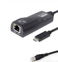 USB 3,0 1000 Мбит/с Ethernet LAN сетевой адаптер кабель для ПК K ноутбука тип-c USB-C RJ45 Gigabit 2024 - купить недорого