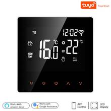 Termostato inteligente Tuya con WiFi, pantalla táctil LCD para calefacción eléctrica de suelo, control remoto de temperatura de caldera de agua/Gas 2024 - compra barato