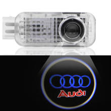 2 Pcs Car Door LED Light Car Welcome Lamp Laser Projector For Audi a3 a4 a5 a6 a7 a8 b5 b6 b7 b8 c6 c7 c8 8v 8p car accessories 2024 - buy cheap