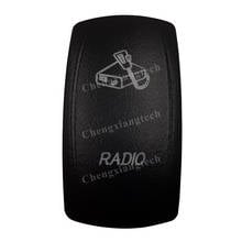 Car Boat Truck Backlit Swtich Cap- Laser Engraving - RADIO-for Led Carling Arb Narva 4x4 RV Rocker Switch, Cover Only 2024 - buy cheap