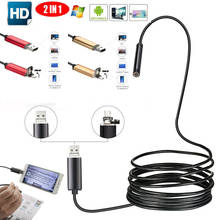 2 in 1 5.5mm USB Endoscope Borescope Snake Inspection Camera Android Mobile Phone 5M For Construction Site Workshop Laboratories 2024 - buy cheap