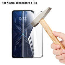 Película protetora de tela de vidro temperado 3d, 4 unidades, para xiaomi black shark 4 pro cobertura total de proteção mi black shark 4pro