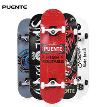 PUENTE 608 Skate Board ABEC - 9 Adult Four-Wheel Double Snubby Maple Skateboard Skate Board Maple Long Board Skateboarding 2024 - buy cheap