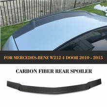 Para mercedes benz w212 e-class 2010-2015 asa spoiler traseiro do carro de fibra de carbono 2024 - compre barato