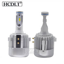 Hcdlt farol automotivo de led, super brilhante g2, h7, baixo feixe, lâmpada led, 72w, 6000k, branco frio para vw golf 6, golf 7, mk6, mk7, lâmpada canbus 2024 - compre barato