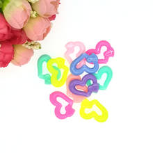 30pcs 26mm Love Heart Shape Spring Color Acrylic Beads Scrapbook Sewing Buttons DIY Material Findings BD20522 2024 - buy cheap