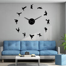 Break Dancing Modern Design Large DIY Wall Clock Hip Hop Home Décor Wall Watch Acrylic Mirror Stickers Breaking Dancer Gift 2024 - buy cheap